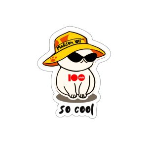 Cool Kitty 100state Logo Kiss-Cut Stickers